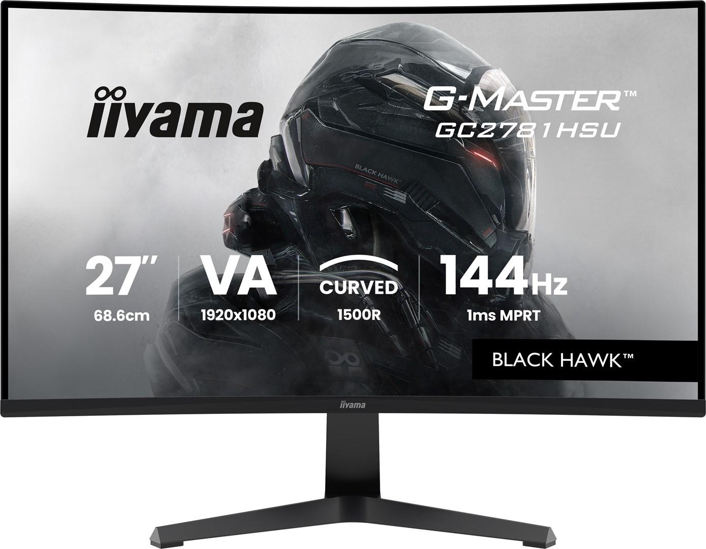 iiyama G-Master GC2781HSU-B1 27" buet gaming-skærm - Full HD 144 Hz - Sort billede