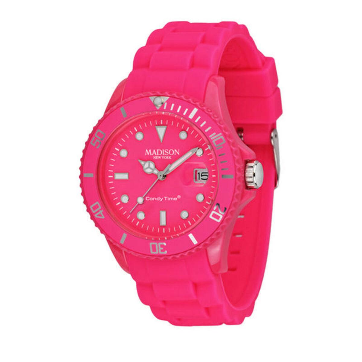 Madison Candy Time Neon dameur - pink, 40 mm kvarts