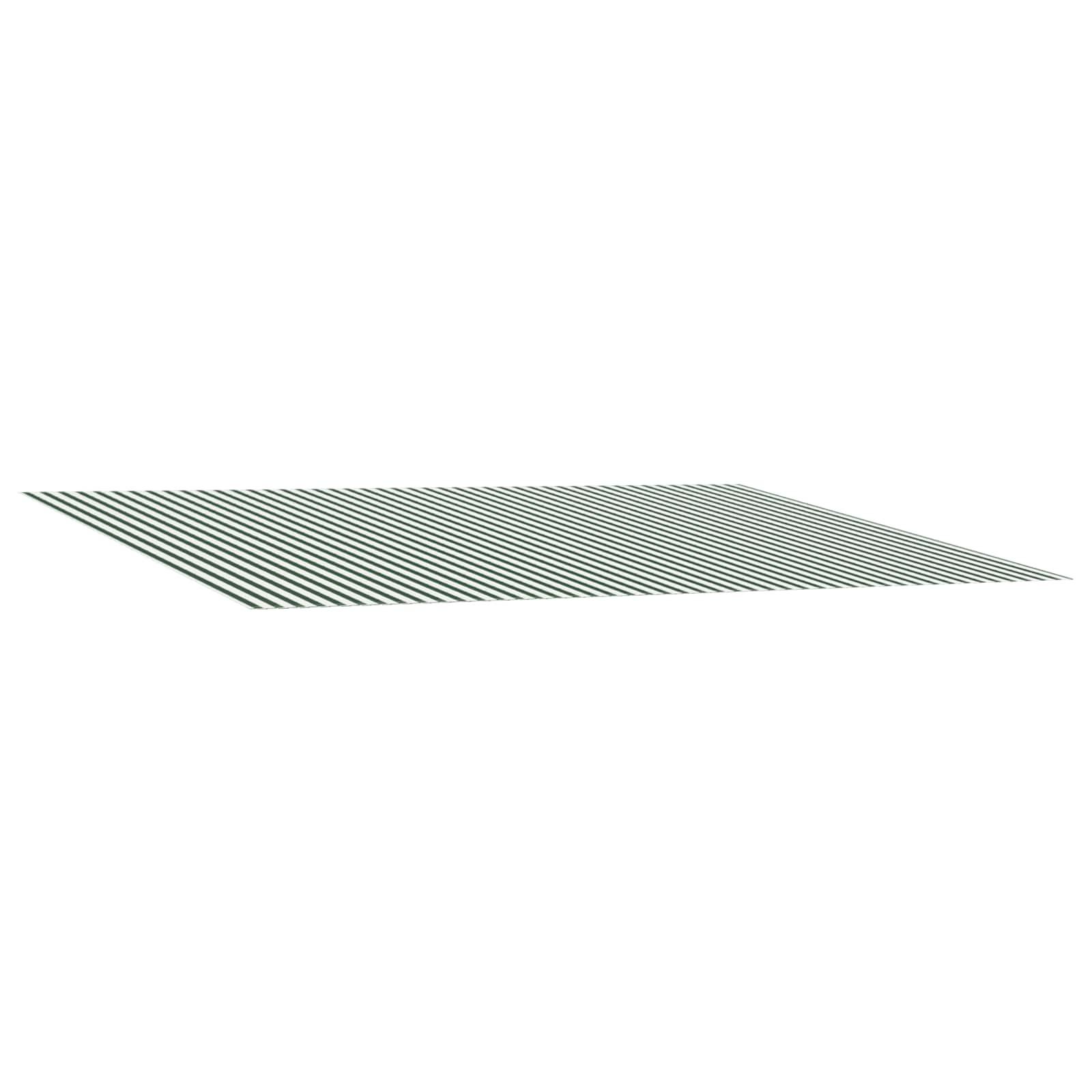 Reservedug til markise Grøn og Hvid 500 × 350 cm Polyester