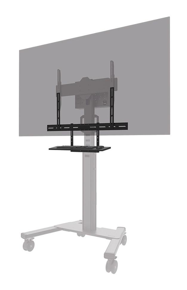 Neomounts AV40-500BL tastaturhylde til gulvstander, 43-110" - VESA, maks. 5,5 kg, universal billede