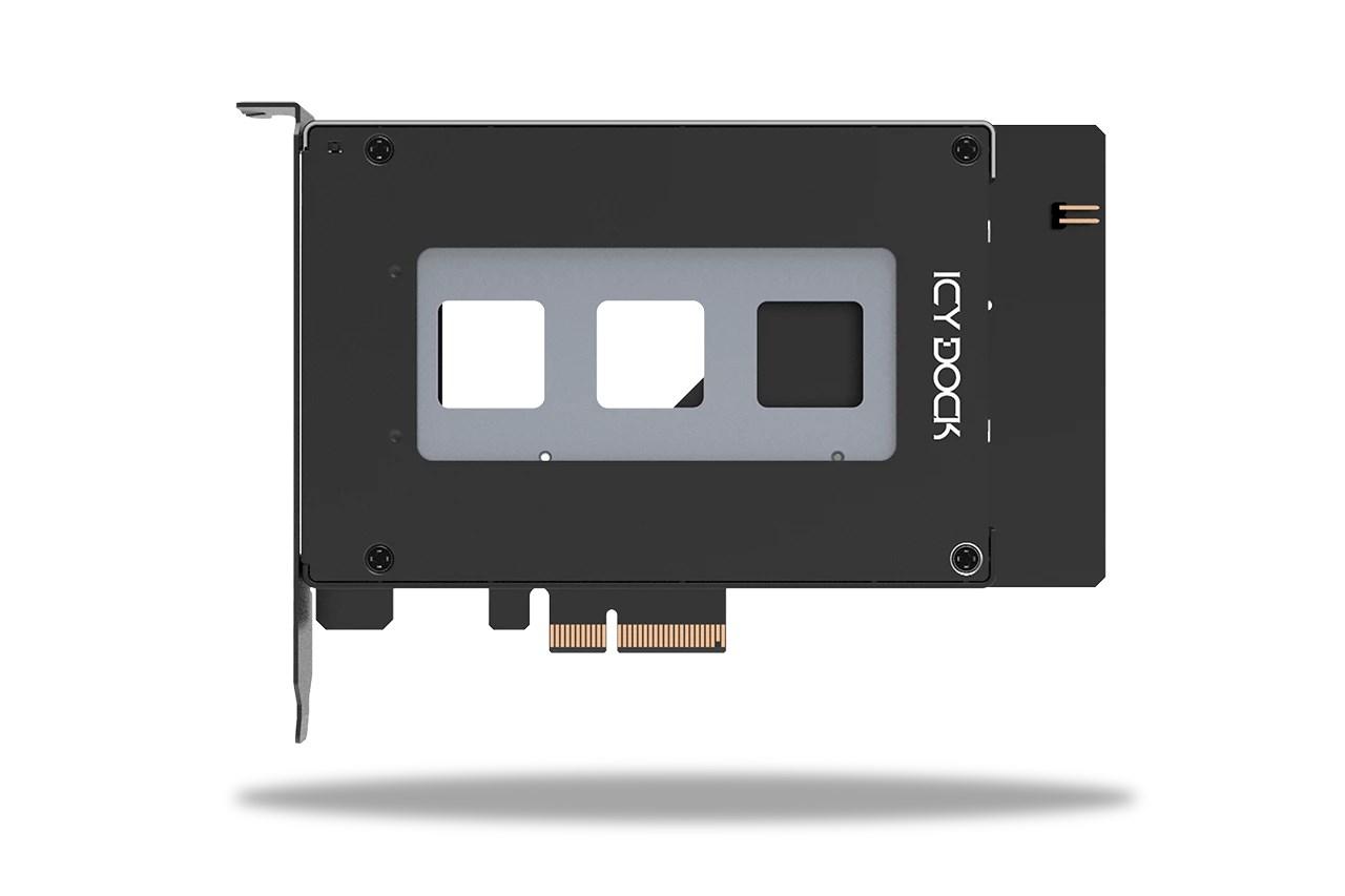 ICY DOCK MB111VP-B - sort PCIe-lagringskabinette billede