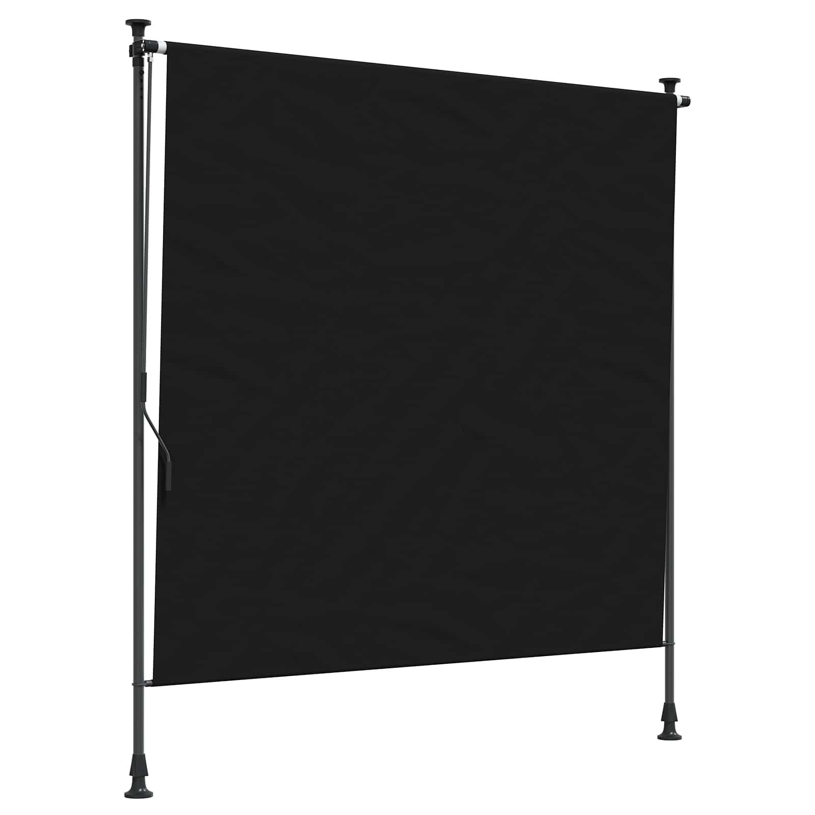 UdendÃ¸rs Rullegardin Sort 150 x 270 cm