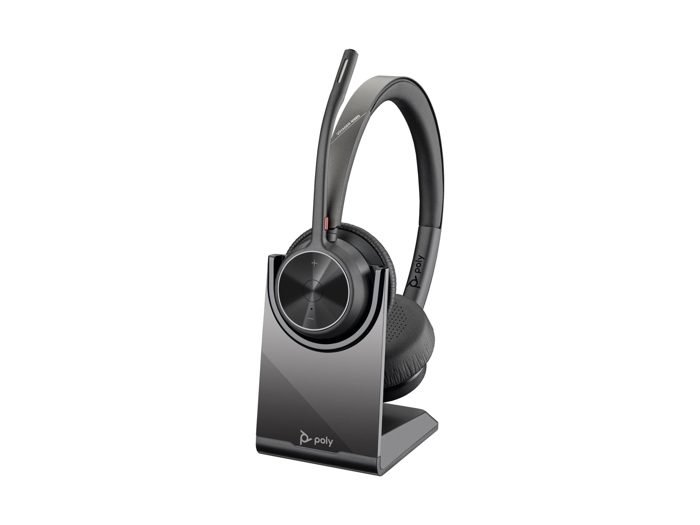 HP Poly Voyager 4320-M trådløst/kablet headset - sort (USB-A) billede