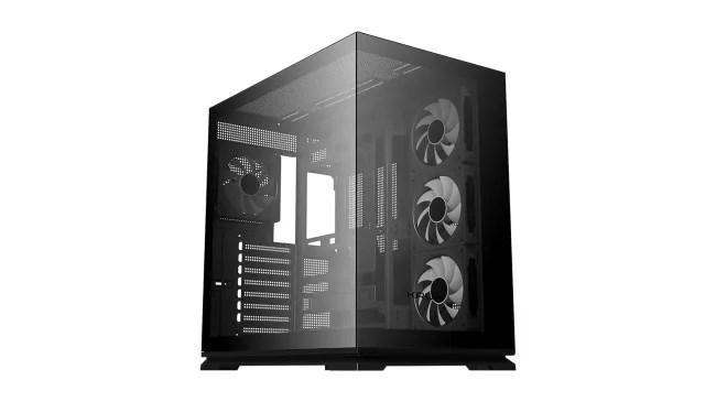 KRUX Atron KRXD017 midi tower pc-kabinet - sort, hÃ¦rdet glas, RGB