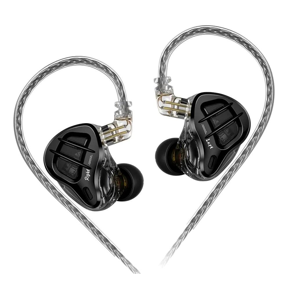 KZ ZAR uden mikrofon - kablede in-ear høretelefoner, sort/guld