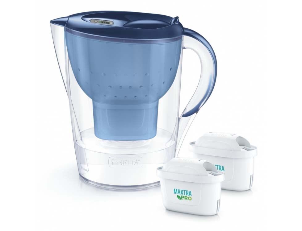Dzbanek filtrujacy Brita Marella XL+2 wklady MaxtraPro PP (3 5l; niebieski)
