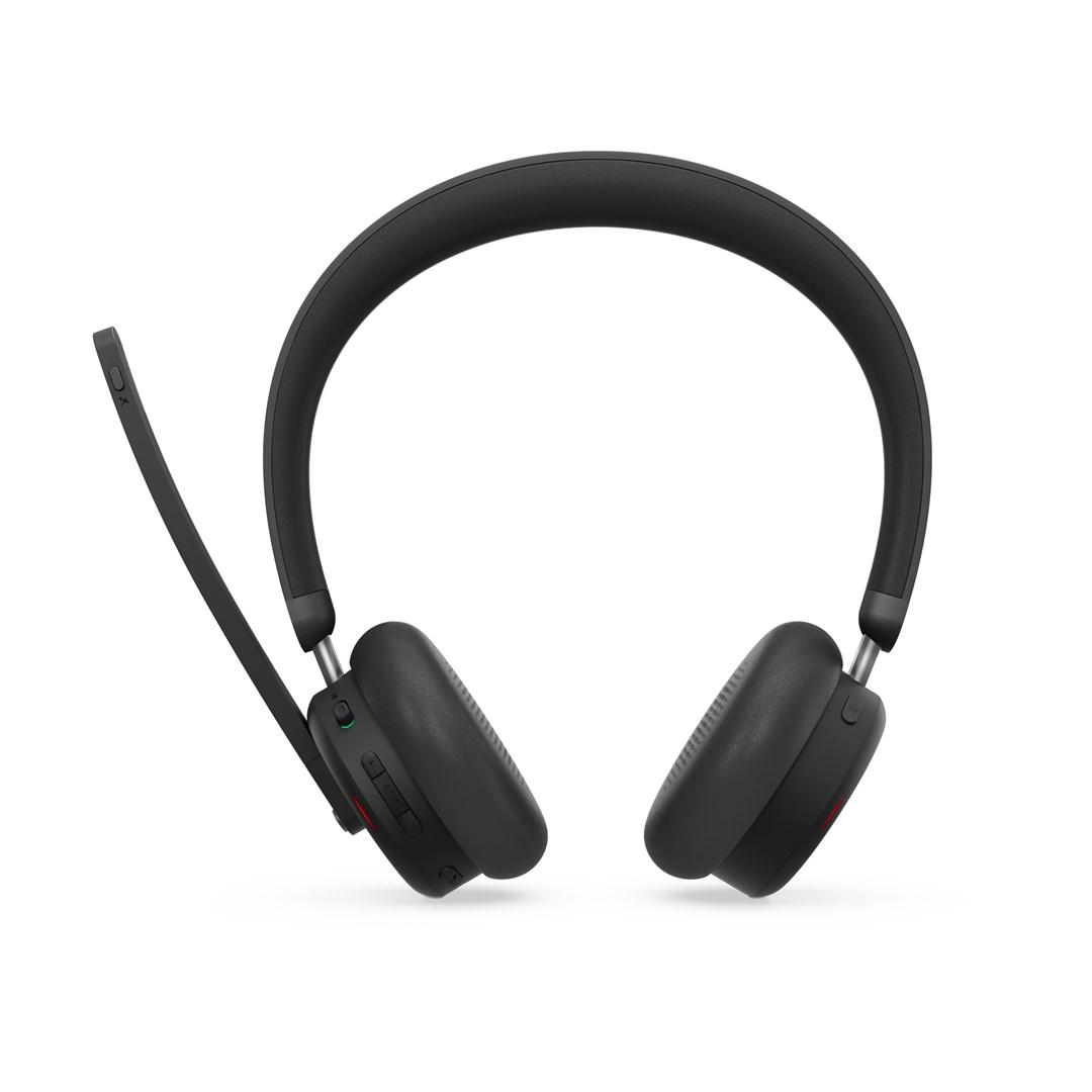 Lenovo 6550 trådløst ANC headset - hovedbøjle, USB-C, Bluetooth, sort billede