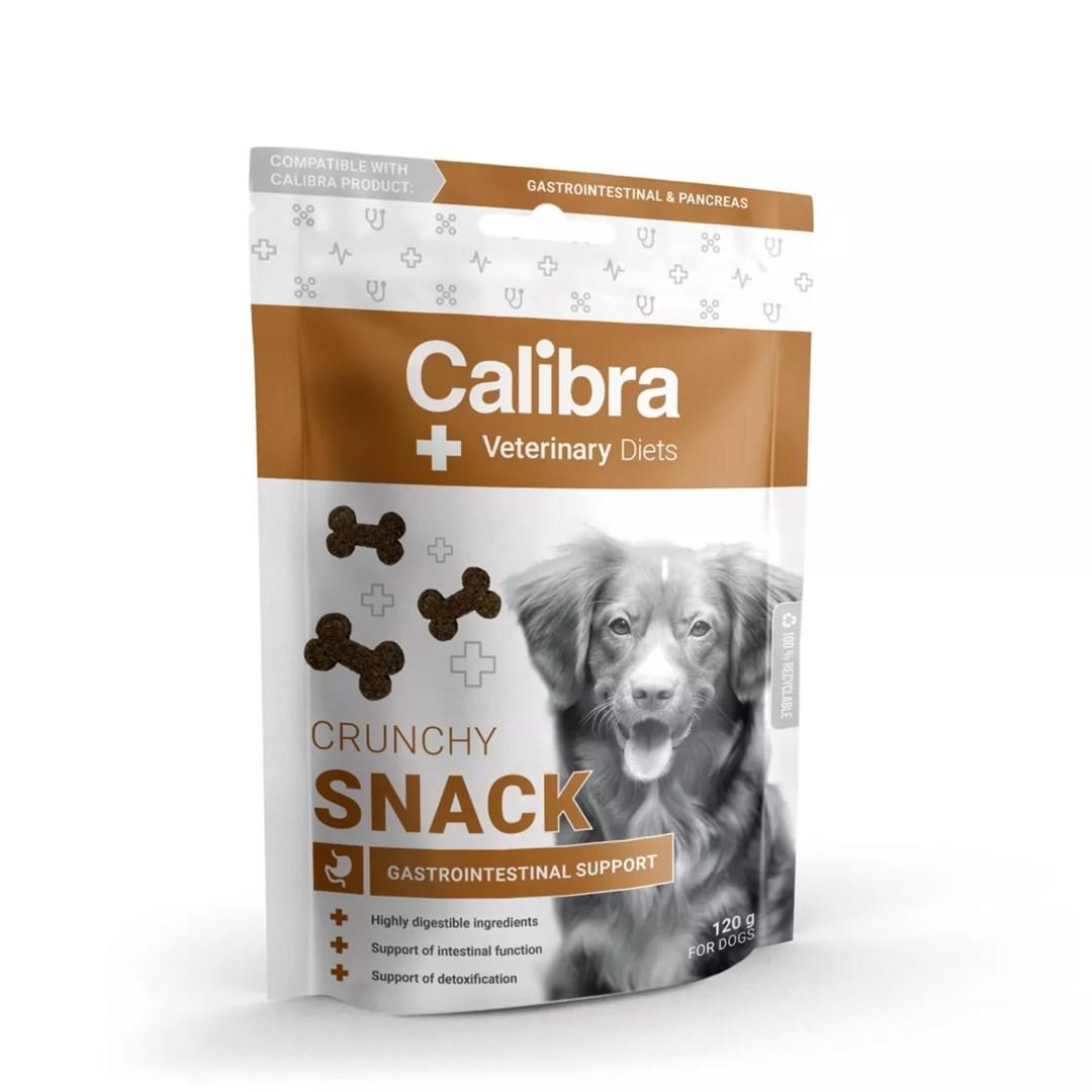 Calibra Veterinary Diets Crunchy Snack - mave/tarm-support til hunde, 120 g