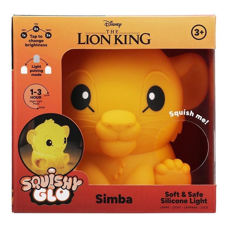 Paladone Disney Løvernes Konge - Simba SquishyGlo natlys i silikone billede