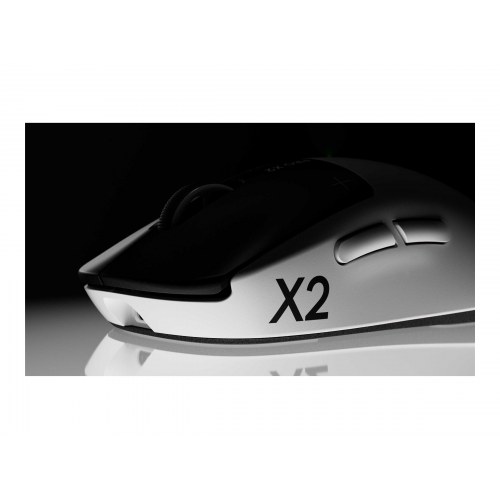 Logitech G Pro X2 Superstrike - trådløs gamingmus, sort/hvid