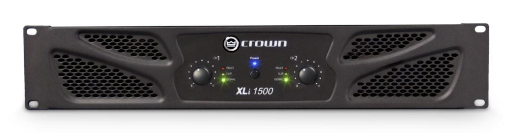 Crown XLi 1500 - 2-kanals effektforstærker til scene, sort