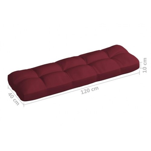 Hynder til pallesofa 7 stk. stof vinrød (OUTLET A)