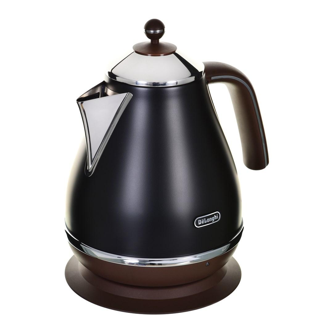 DeLonghi KBOV2001.BK elkedel 1,7 l - sort/brun, 2.000 W billede