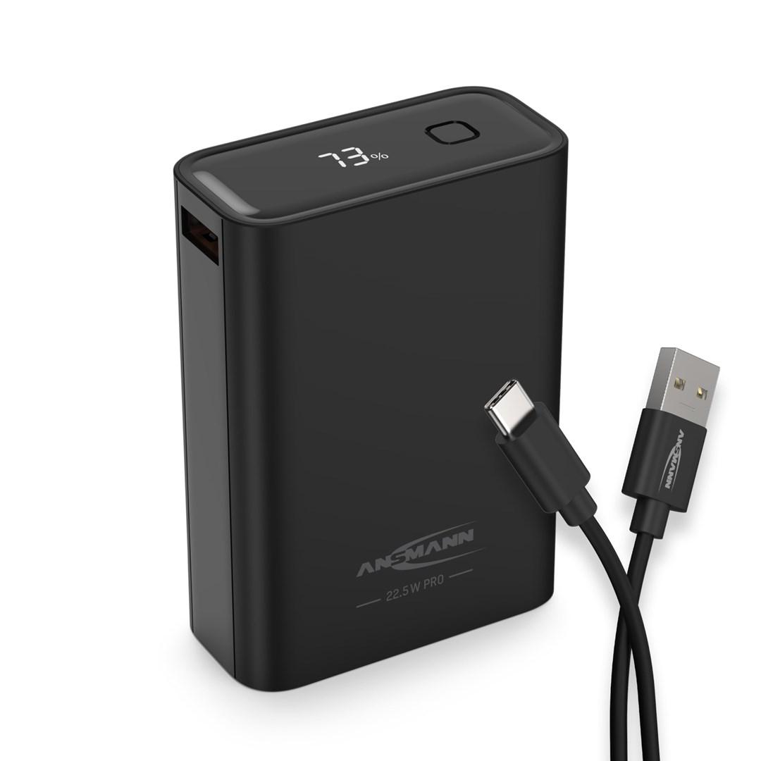 ANSMANN PB222PD powerbank 20.000 mAh - sort