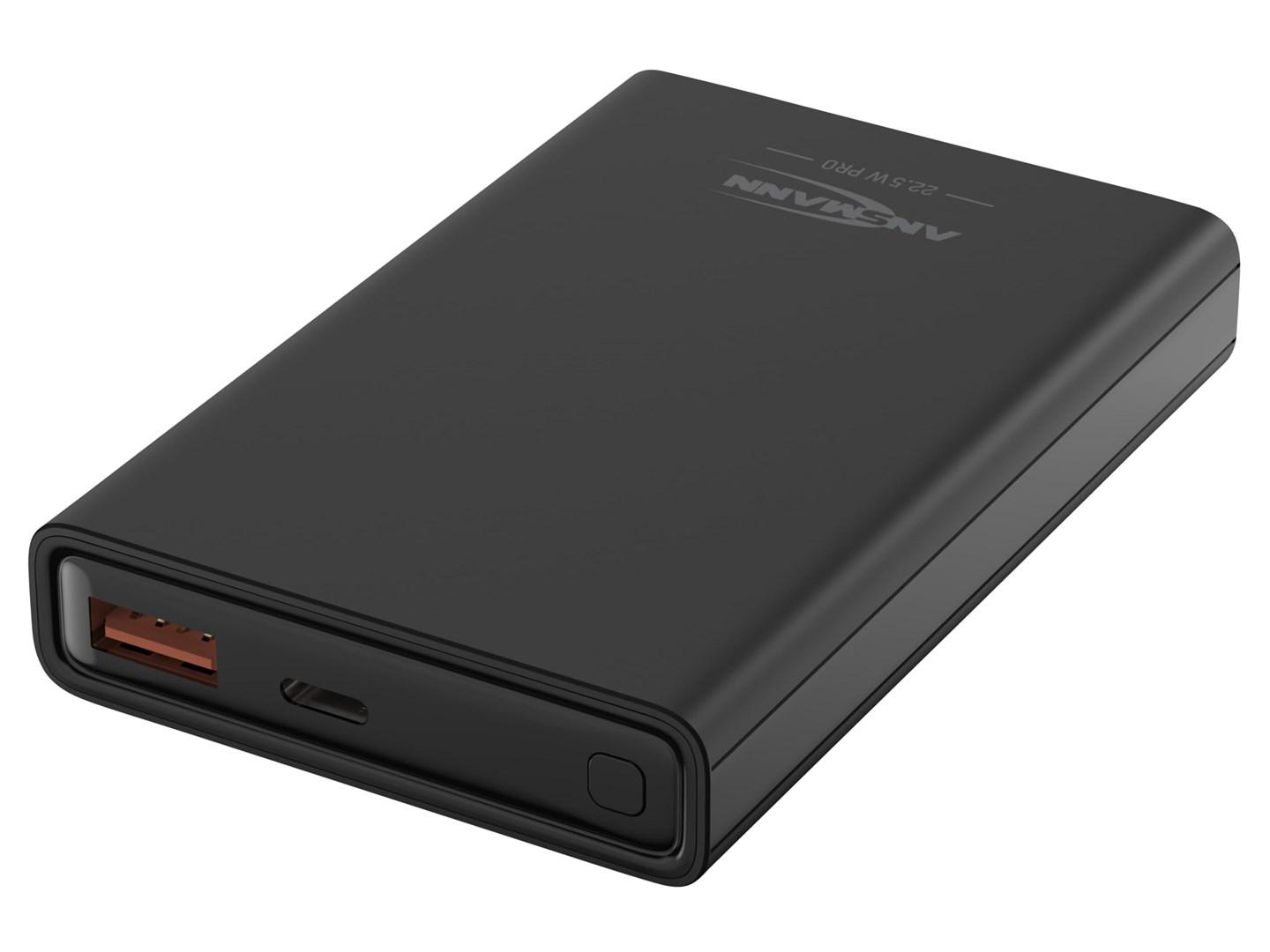 ANSMANN PB222 powerbank 10.000 mAh - sort