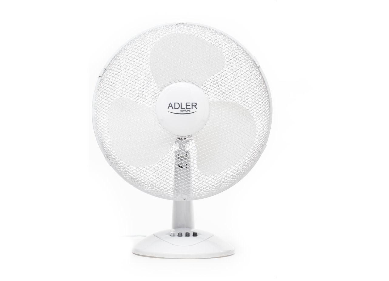 Adler AD 7304 bordventilator 40 cm - hvid, 3 hastigheder