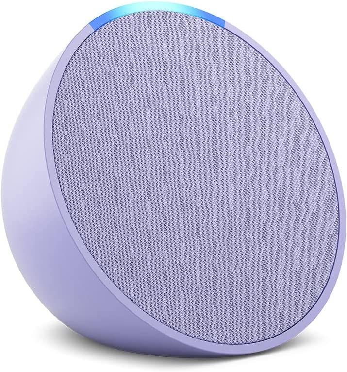 Amazon Echo Pop - smart Bluetooth-højtaler med Alexa, Lavender Bloom billede