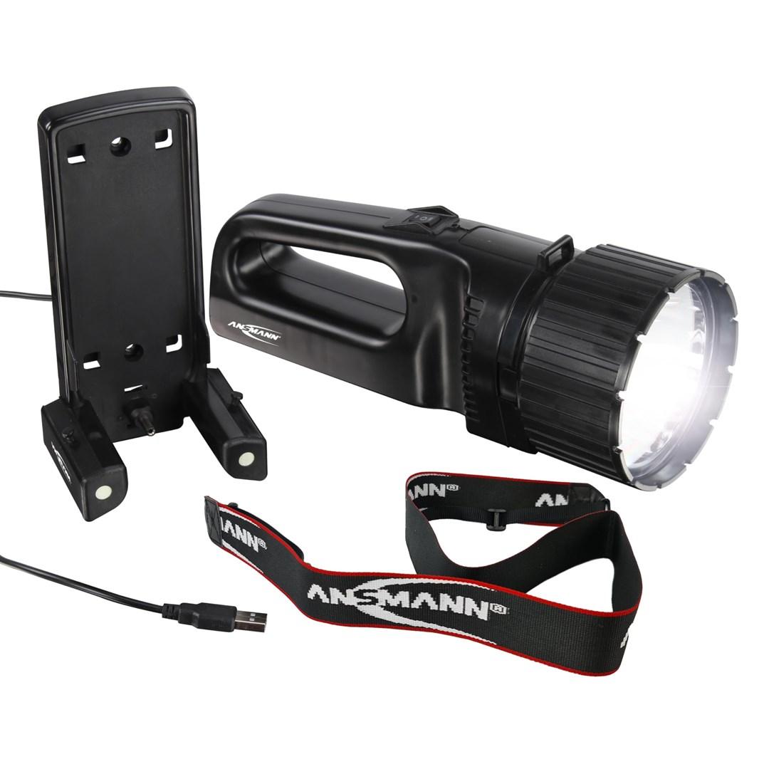 ANSMANN LED lyskaster 5 W - håndholdt genopladelig billede