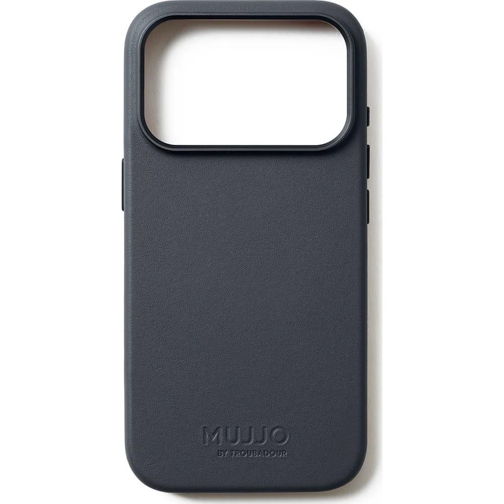 Mujjo Full Leather Case MagSafe til iPhone 17 Pro - Grå