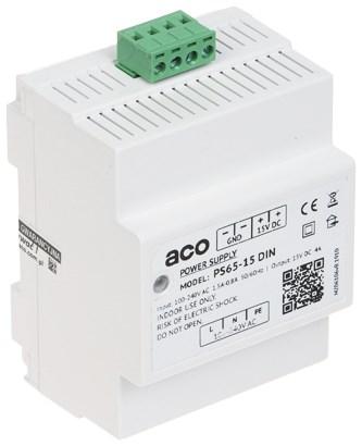 ACO PS65-15-DIN strømforsyning - 15 V DC DIN-skinne