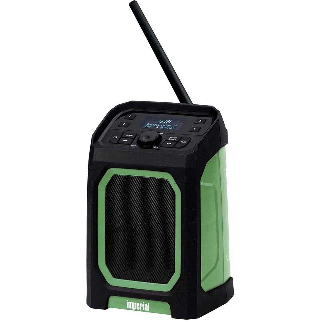 Imperial DABMAN OR 5 udendørs radio - DAB+, FM, Bluetooth, AUX - IP65, grøn billede