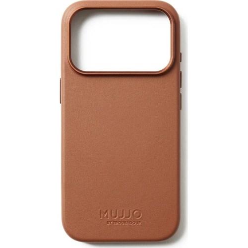 Mujjo Full Leather MagSafe-cover til iPhone 17 Pro - Brun