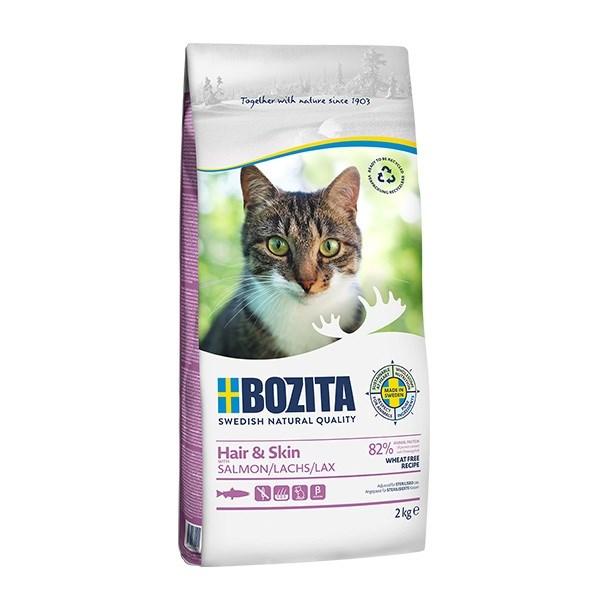 Bozita Hair & Skin Laks - tørfoder til kat, 2 kg