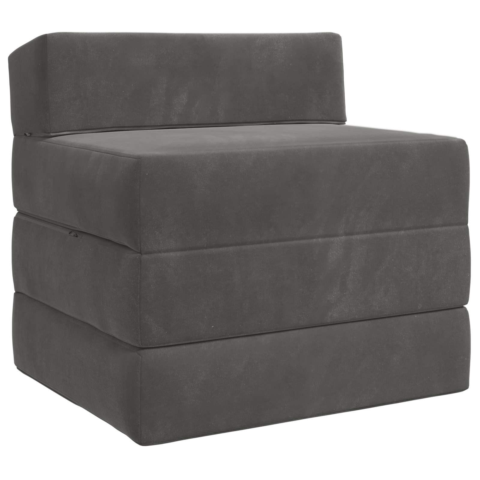 Samlebar Sofa Seng Mørkegrå 200 x 70 x 15 cm Fløjl