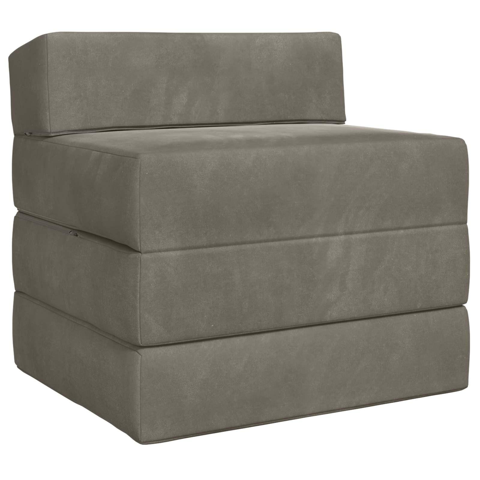 Samlebar Sofa Seng Lysegrå 200 x 70 x 15 cm Fløjl