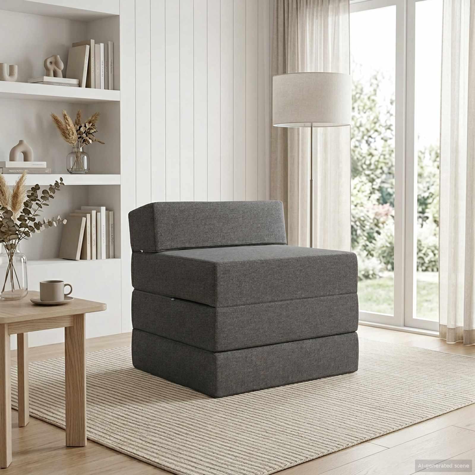 Samlebar Sofa Seng Lysegrå 70 x 60 x 63 cm Stof