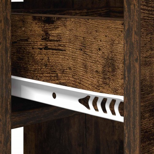 Spisebord med opbevaring 115 x 70 x 75 cm - røget eg