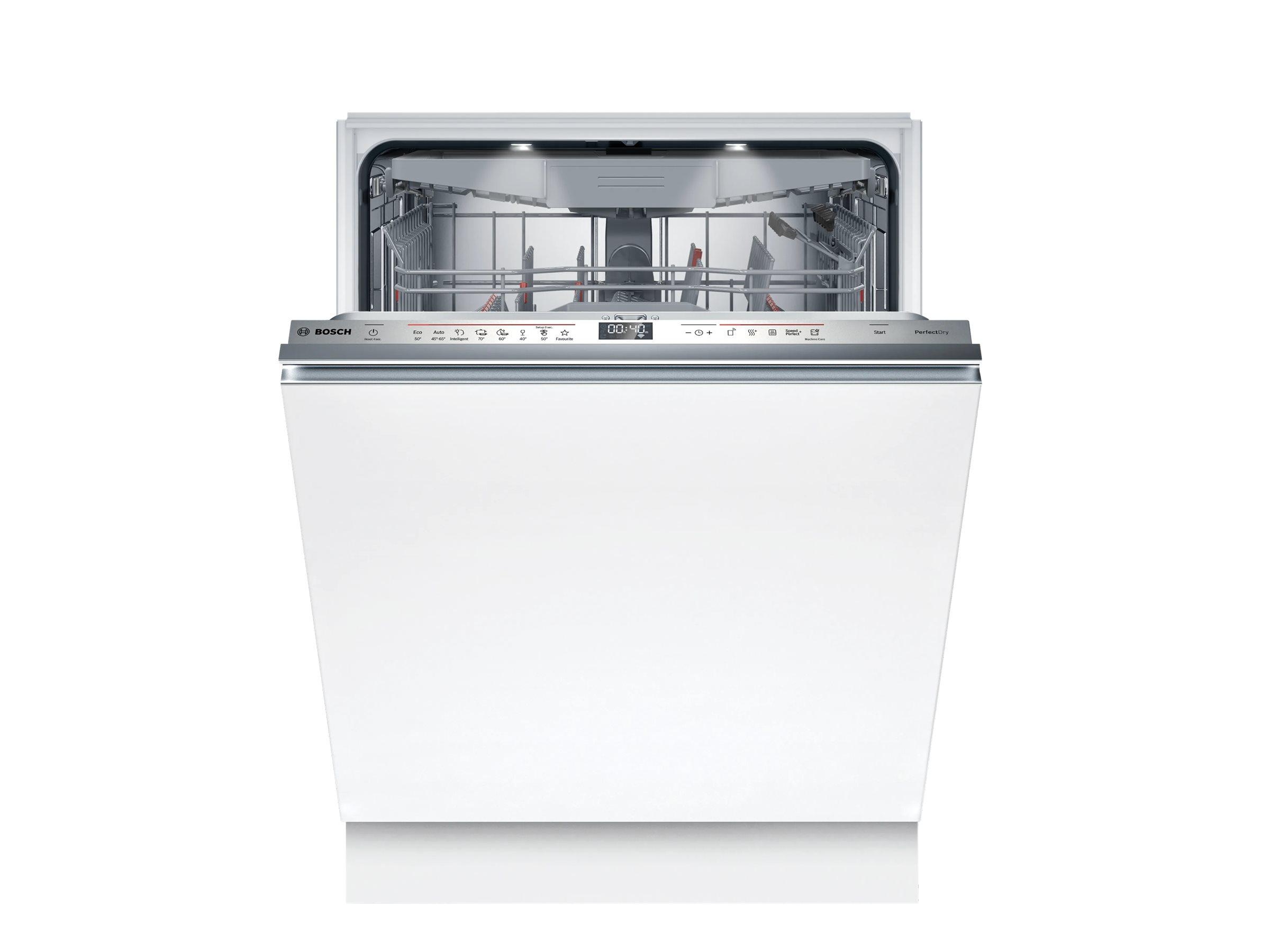 Bosch Serie 6 SMV6ZCX16E integreret opvaskemaskine 60 cm - Klasse B, 40 dB, sølv betjeningspanel