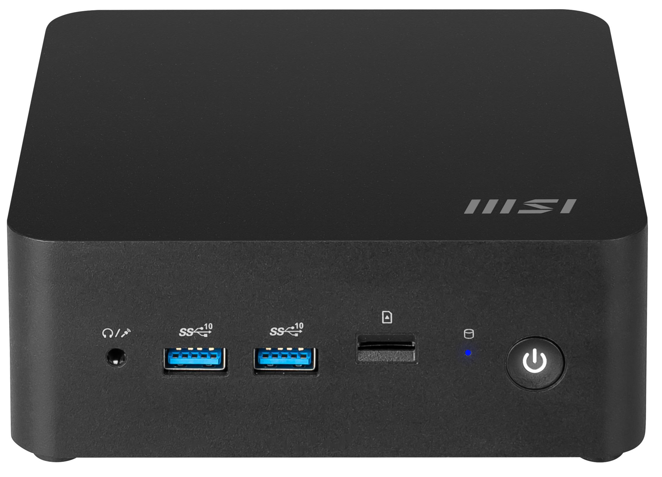 MSI Cubi NUC 1MG-244BEU - mini PC barebone 0,84 l, Intel Core 3 100U, sort