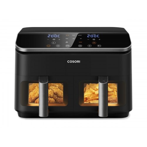 Cosori CAF-R901 Dobbelt varmluftssteger 8,5 l - 1.750 W - Sort