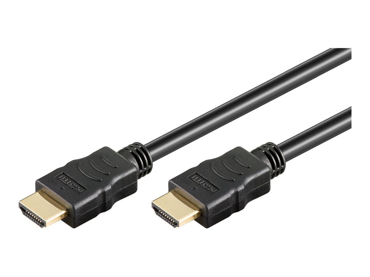 Goobay HDMI-kabel med Ethernet 20 m - sort, 4K 60 Hz