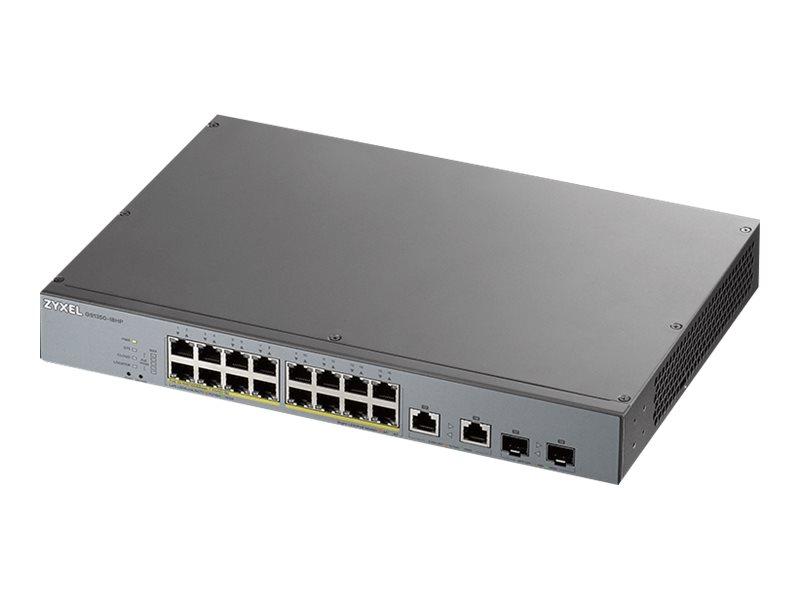 Zyxel GS1350-18HP gigabit switch 16 porte PoE+ (250 W)