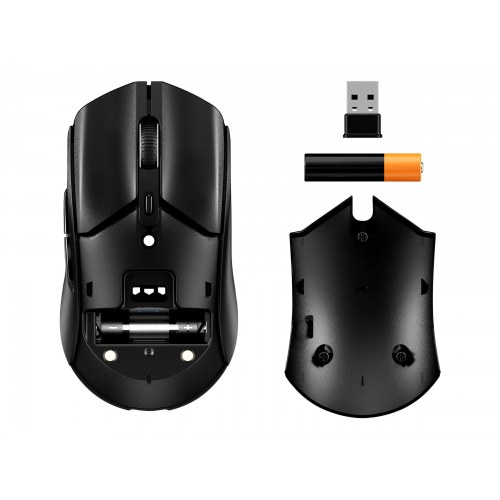 HyperX Pulsefire Haste 2 - optisk gamingmus, trådløs/kablet - sort