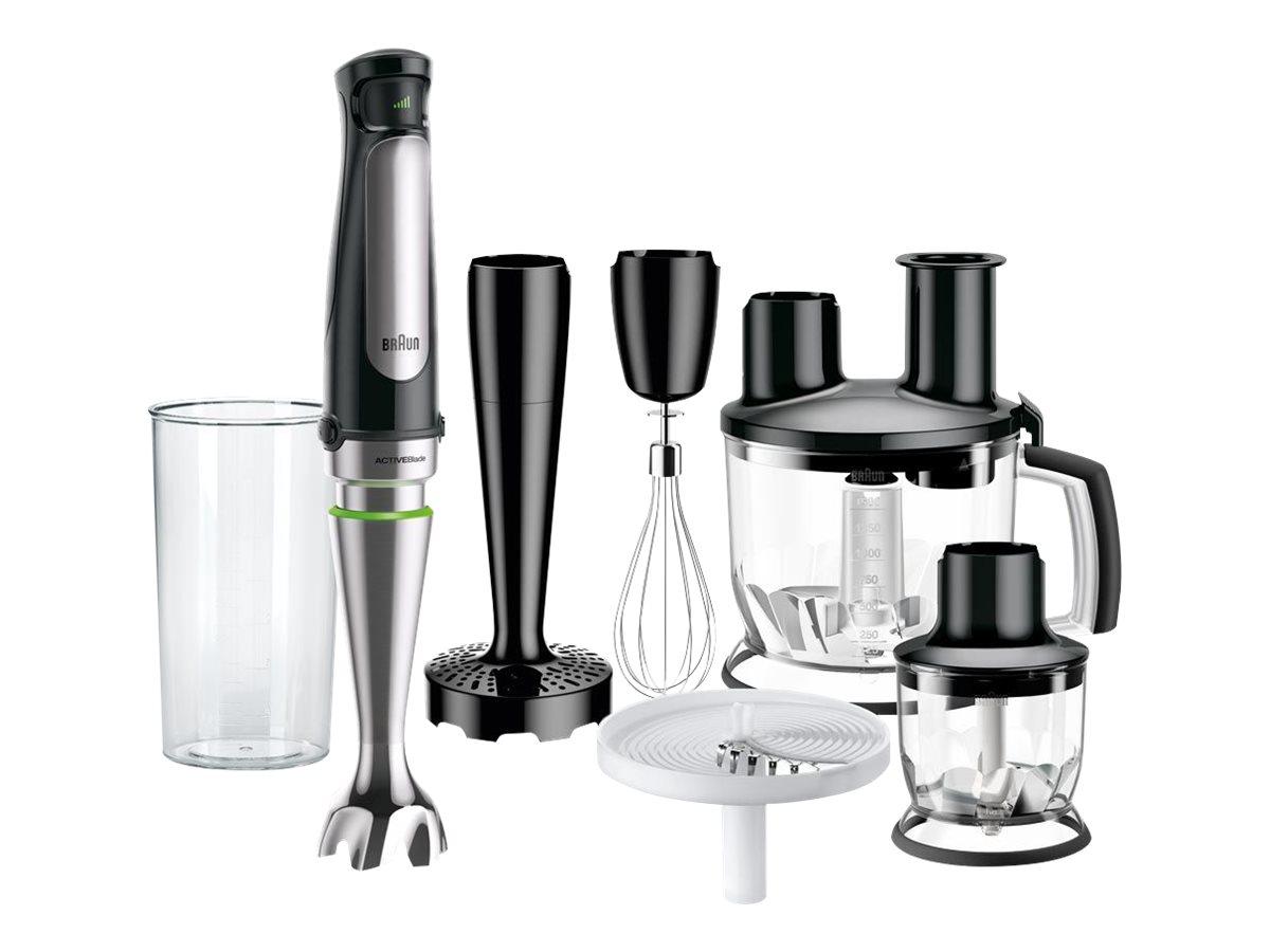 Braun Multiquick 7 MQ 7087X stavblender - high-end sort/børstet rustfrit stål