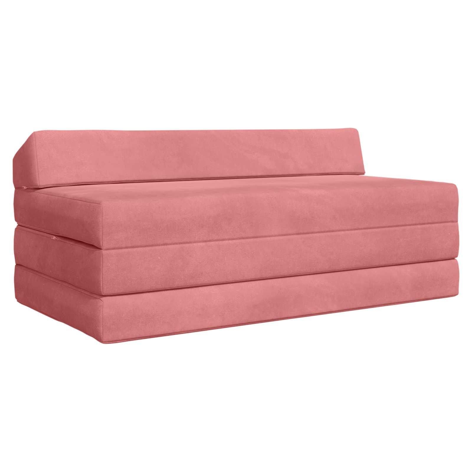 Samlebar Sofa Seng Lyserød 120 x 60 x 49 cm Stof