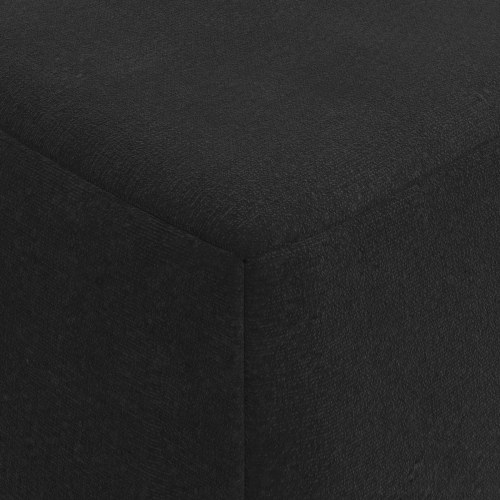 Foldbar sovesofa i stof - sort, 120 × 60 × 49 cm