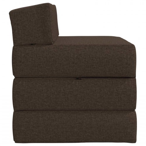 Foldbar sovesofa gråbrun 70 x 60 x 49 cm