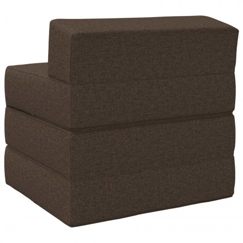 Foldbar sovesofa gråbrun 70 x 60 x 49 cm