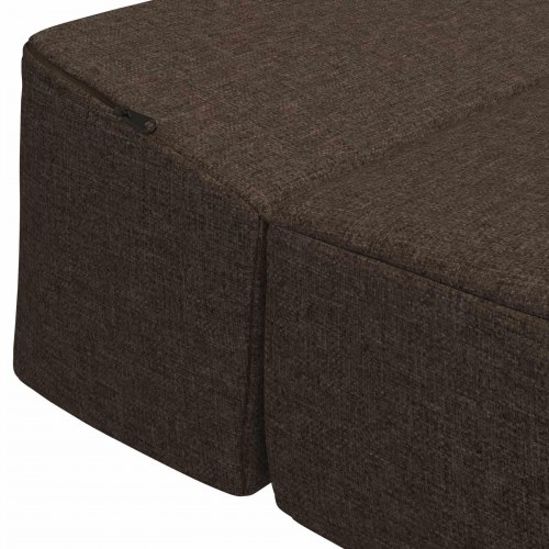 Foldbar sovesofa gråbrun 70 x 60 x 49 cm