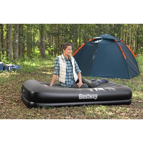 Bestway Tritech Twin luftmadras med indbygget USB-pumpe - 191 × 97 × 36 cm