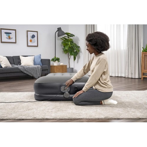 Bestway Tritech Twin luftmadras med indbygget USB-pumpe - 191 × 97 × 36 cm