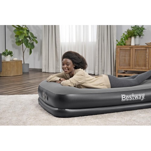 Bestway Tritech Twin luftmadras med indbygget USB-pumpe - 191 × 97 × 36 cm