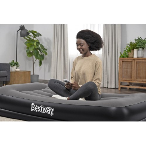 Bestway Tritech Twin luftmadras med indbygget USB-pumpe - 191 × 97 × 36 cm