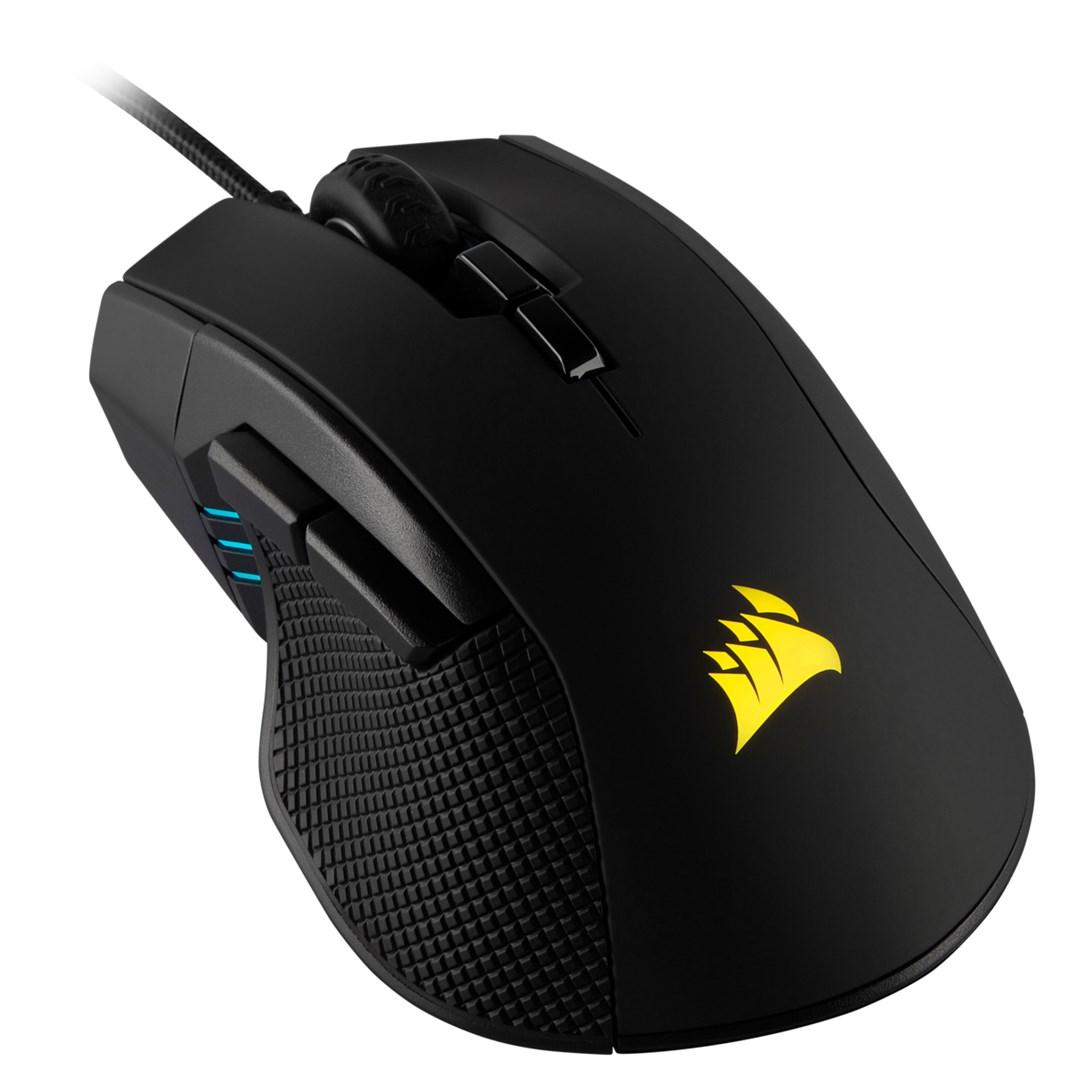 Corsair IRONCLAW RGB gaming-mus - højrehåndet, kablet, 18.000 DPI billede