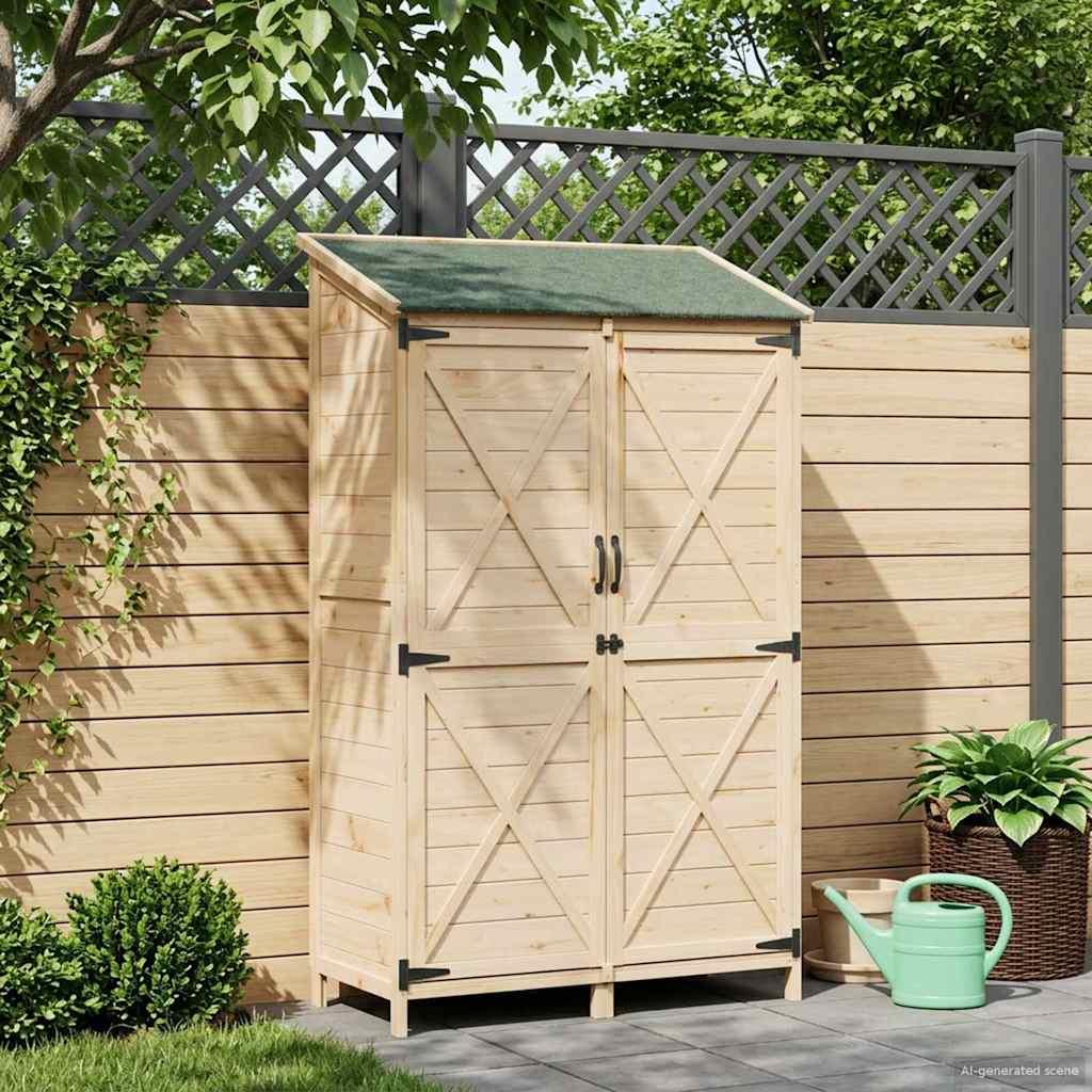 Have Skur Naturfarvet 106 x 56 x 176,5 cm Konstrueret træ