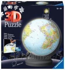 Ravensburger 3D puslespil - Luminous Globe puzzleball, 540 brikker (fra 10 år)